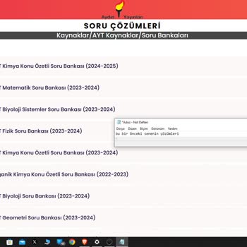 Aydın Yayınları AYT Fizik Video Çözümlerinin Olmaması