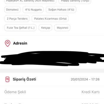 Tıkla Gelsin Popeyes Hüsranı: Soğuk Ve Eksik Teslimat