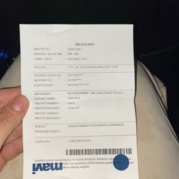 Mavi Mont Kumaş Sorunun