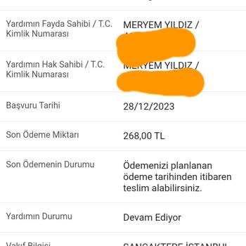 Sosyal Dayanışma Vakfı Doğal Gaz Yardımı