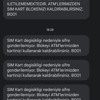 Ziraat Bankası Sim Kart Bloke Kaldıramıyorum