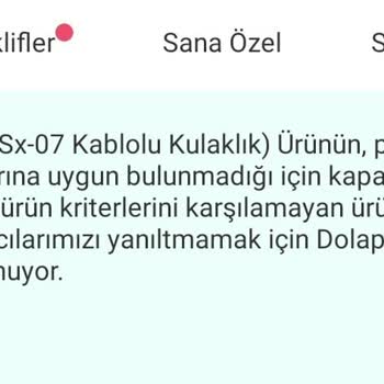 Dolaptan Şikayetçiyim Kınıyorum