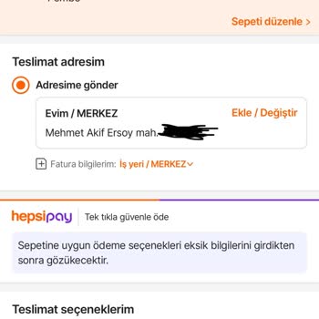 Hepsiburada Sivas İline Teslimat Yapmıyor