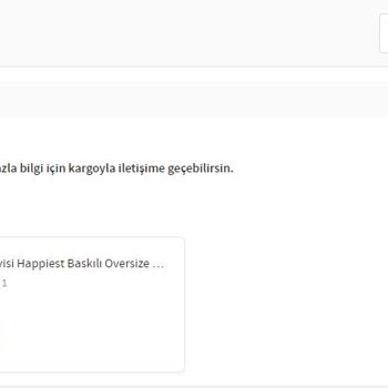 Aras Kargo Teslim Edilen Ürünün Kişiye Edilmemiş Olması