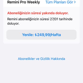 Remini Anında Üyelik İptali Fakat Para İadesi Yapılmaması