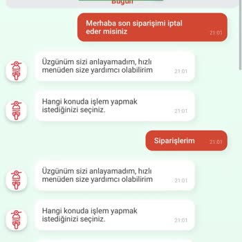 Tıkla Gelsin Sipariş İptali Yapamıyorum