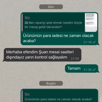 Elbica Para İade Etmiyor