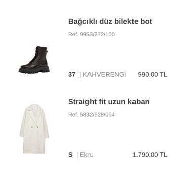 Stradivarius İnternetten Alınan Ürün Teslim Edilmediği Halde Gönderilmiş Olarak Görünüyor