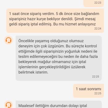 Trendyol GO Sipariş Getirmiyor