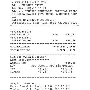 DeFacto Sipariş Vermediğim Halde Bere Gelmiş