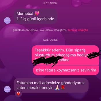 Gazellian.co Ürün Kargolamıyor Siparişten Sonra Mesajları Yanıtlamıyor