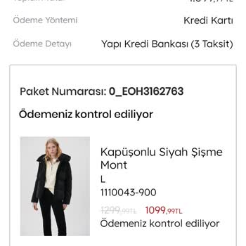 Mavi Mont Ödemeniz Kontrol Ediliyor