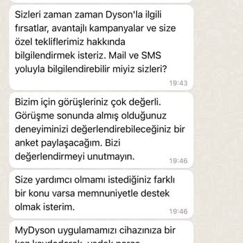 Dyson Bozulan Ürünlerine Sahip Çıkmıyor.