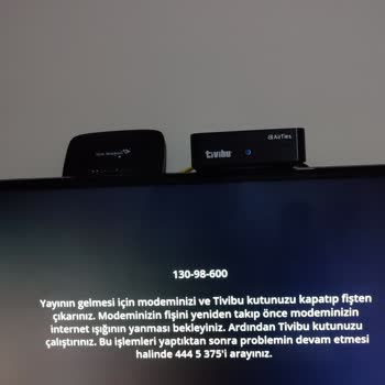 Türk Telekom Tivibu Yayın Hizmeti Alamıyorum