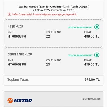 Obilet Otobüs Firmasının Koltuk Ataması Sorunu