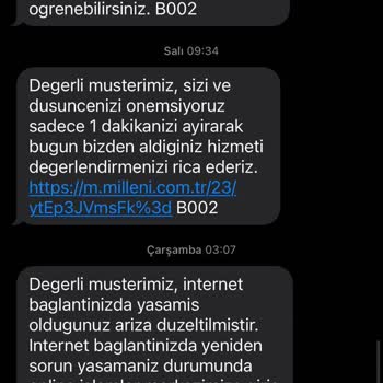 Millenicom Almayı Düşünenler Okusun Bağlantı Sorunu İçeren Şikayet