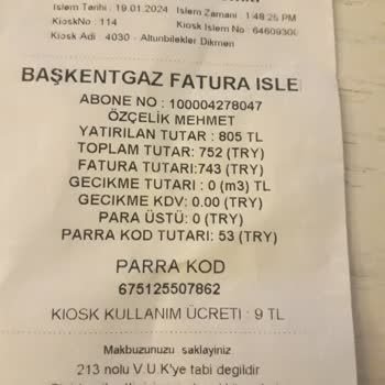 Gazmatik Fazla Para Aldı