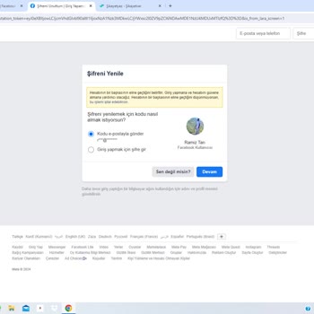 Facebook Hesabım Giriş Yapamıyorum