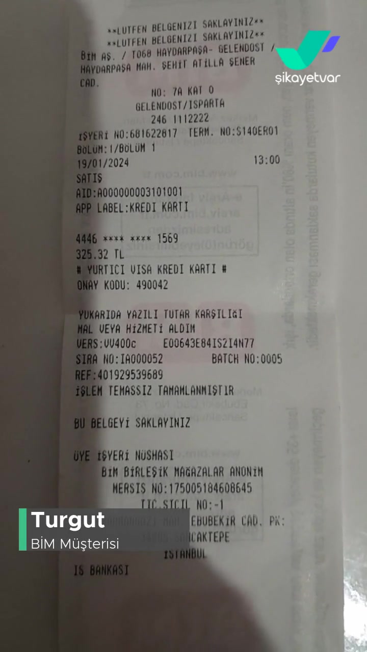 BİM İki Defa Aynı Tutar Çekildi videonun kapak resmi