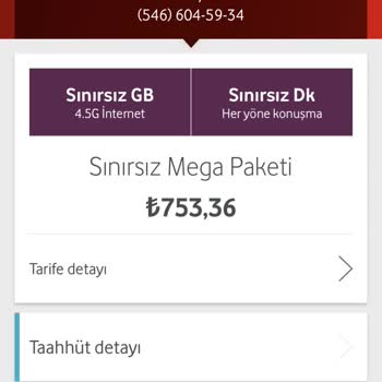 İstediğim Tarifeye Geçemiyorum Vodafone!?
