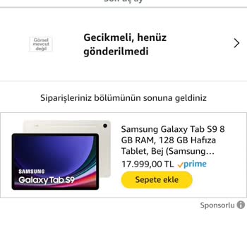 Amazondan Aldığım Ürün Gelmedi
