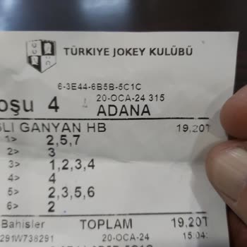 Tjk 20 01 2024 Adana Koşusu