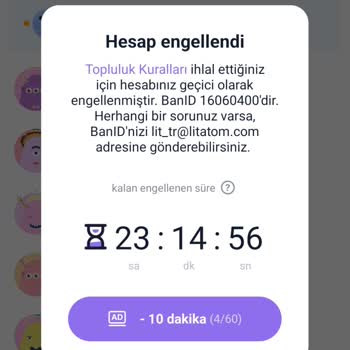 Litmatch Ban Sebebimi Öğrenmek İstiyorum