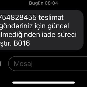 Trendyol Express Zirve Şube Sorumsuzluğu