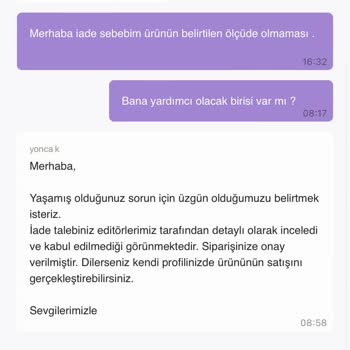 Gardrops Destek Ekibinin İadeyi Almaması