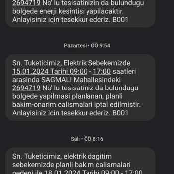 VEDAŞ Sürekli Yapılan Planlı Enerji Kesintisi
