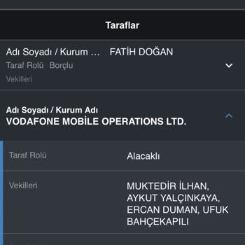 Vodafone 1.5 Yıl Sonra Haksız İcra Şoku!