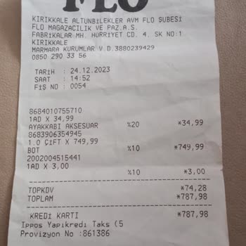 FLO Ayakkabı FLO Kinetix Ayakkabı Yırtıldı Kabul Etmediler