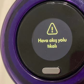 Dyson V12 Model Şarjlı Süpürgemizde "hava Akış Yolu Tıkalı" Uyarısı