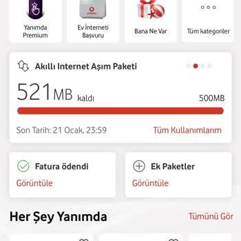 Vodafone Faturasında Haksız Tarife Aşım Ücreti!