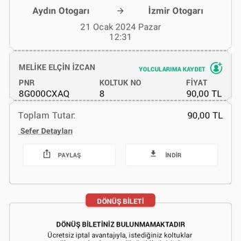 Lüx Aydın Turizm Freni Tutmayan Otobüs