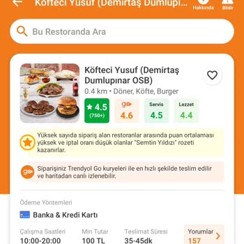 Trendyol Yemek Teslimat Süresi 35-45dk, 1 Saat Sonra Sipariş İptal Edildi!