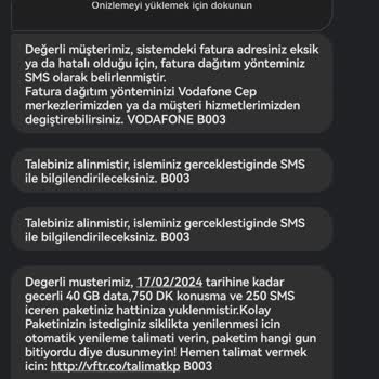 Vodafone Buhar Olup Uçan Paketim