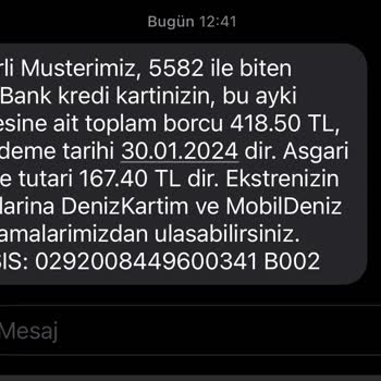 Denizbank Aidat İptali