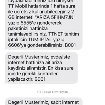 Türk Telekom Uzun Süredir Hizmet Alamama Sorunu