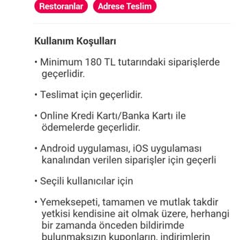 Yemeksepeti İndirim Kuponu Hatası