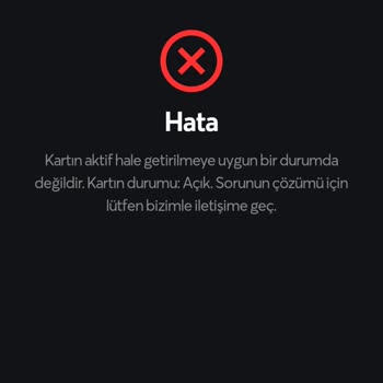 Papara Kartım Aktifleştirme Hatası Veriyor!