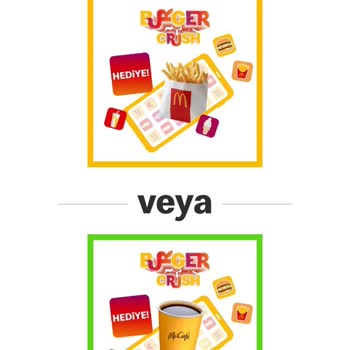 McDonald's Uygulaması Tanımlanamayan Hediye