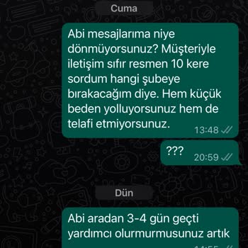 Japp Store Yanlış Beden Mont Gönderdi. Değişim Yapmıyorlar.