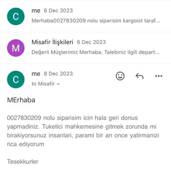 Penti Teslimatı Şikayeti Kargo Teslim Edilmedi