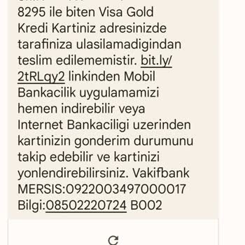 VakıfBank Gold Karımı Teslim Etmiyor