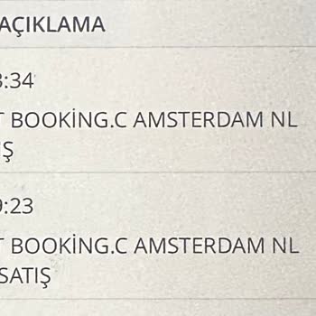 Booking.com Dan Kredi Kartım İle Alışveriş Yapılmış! Acil İptal Yardim