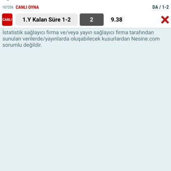 Nesine 1Y 1-2 Biter Diye Oynadım Ve İlk Yarı Öyle Bitmesine Rağmen Kupon Yatı