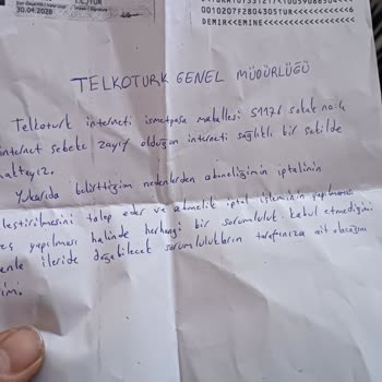 telkotürk İnternet Hizmeti İptal Sorunu Ve Mağduriyet Talebi