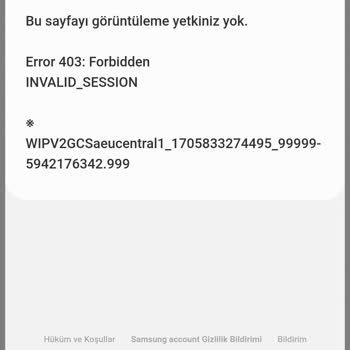 Samsung Hesabı Erişim Sorunu