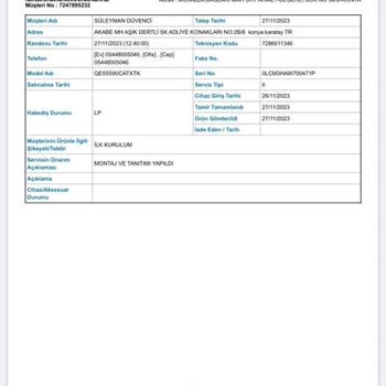 Samsung TV Alana Kahve Makinesi Hediye Denildi Hediyesi Gelmedi